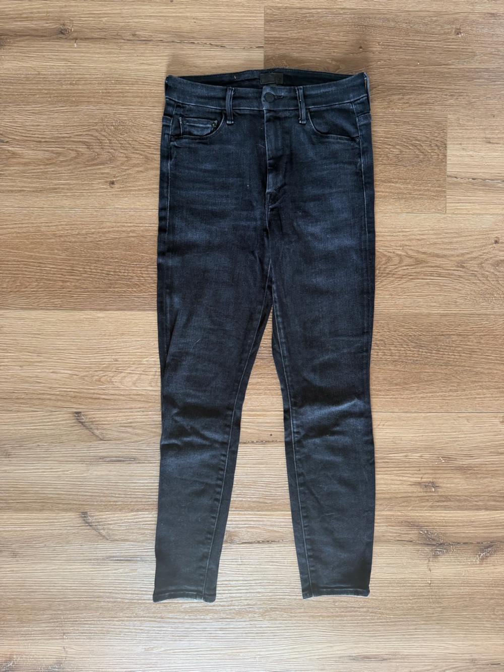 MOTHER Black Skinny Jeans